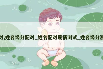 姓名缘分配对,姓名缘分配对_姓名配对爱情测试_姓名缘分测试两人关系