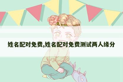 姓名配对免费,姓名配对免费测试两人缘分