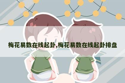 梅花易数在线起卦,梅花易数在线起卦排盘