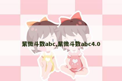 紫微斗数abc,紫微斗数abc4.0