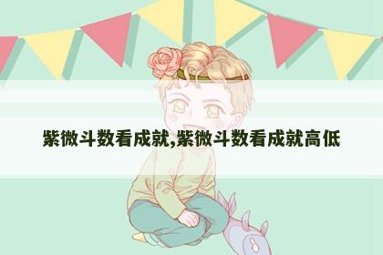 紫微斗数看成就,紫微斗数看成就高低