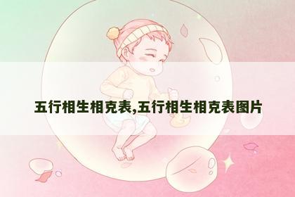 五行相生相克表,五行相生相克表图片