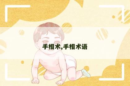 手相术,手相术语