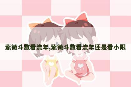 紫微斗数看流年,紫微斗数看流年还是看小限