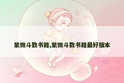 紫微斗数书籍,紫微斗数书籍最好版本