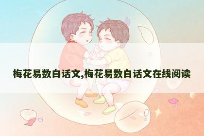 梅花易数白话文,梅花易数白话文在线阅读